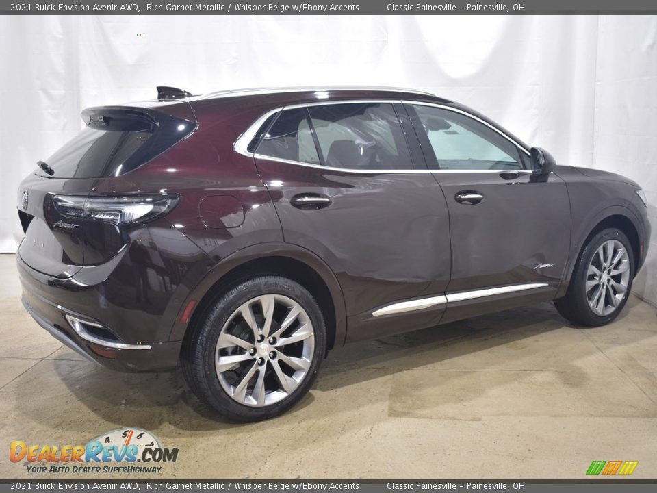 2021 Buick Envision Avenir AWD Rich Garnet Metallic / Whisper Beige w/Ebony Accents Photo #2