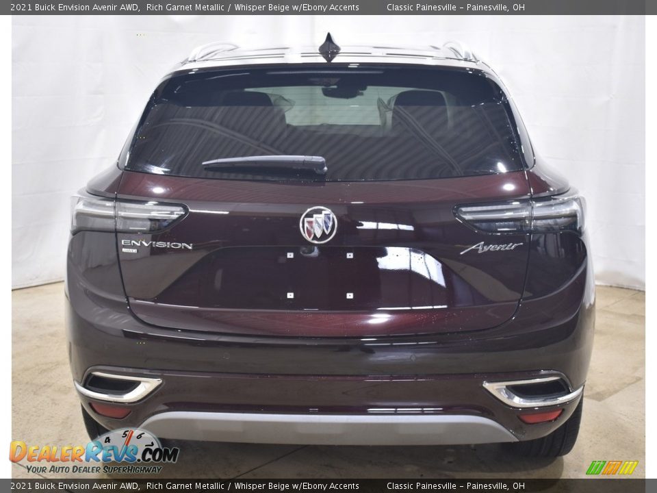 2021 Buick Envision Avenir AWD Rich Garnet Metallic / Whisper Beige w/Ebony Accents Photo #3