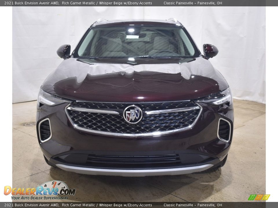 2021 Buick Envision Avenir AWD Rich Garnet Metallic / Whisper Beige w/Ebony Accents Photo #4