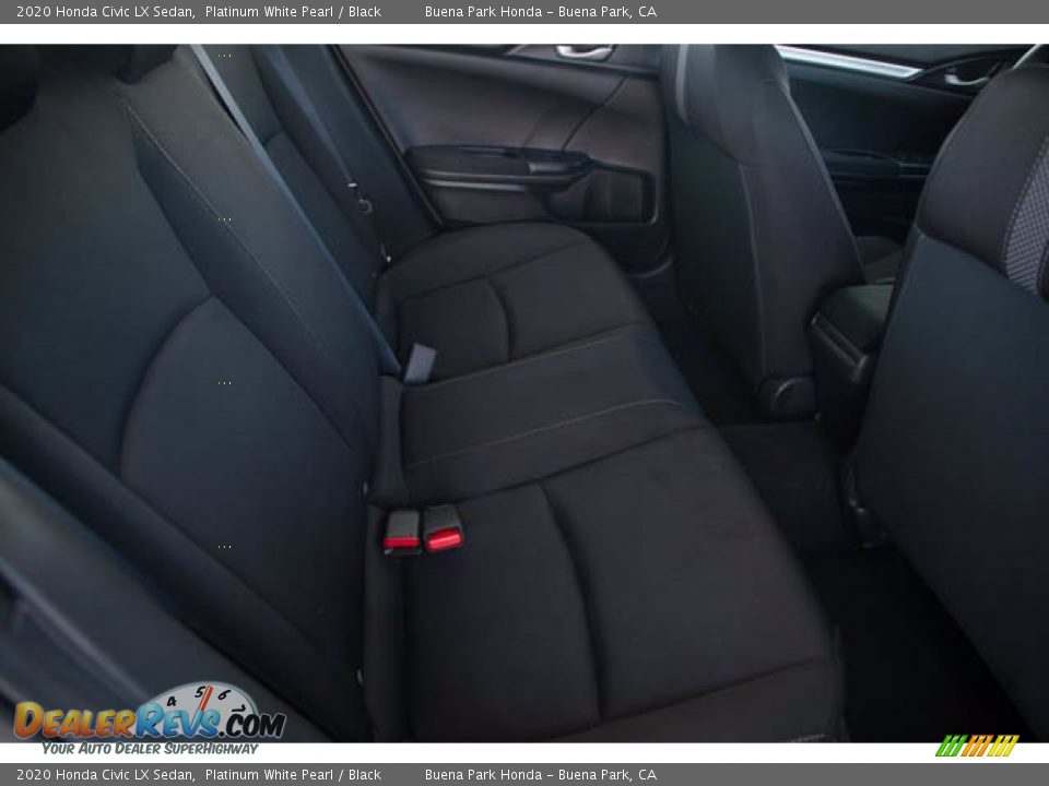 2020 Honda Civic LX Sedan Platinum White Pearl / Black Photo #21