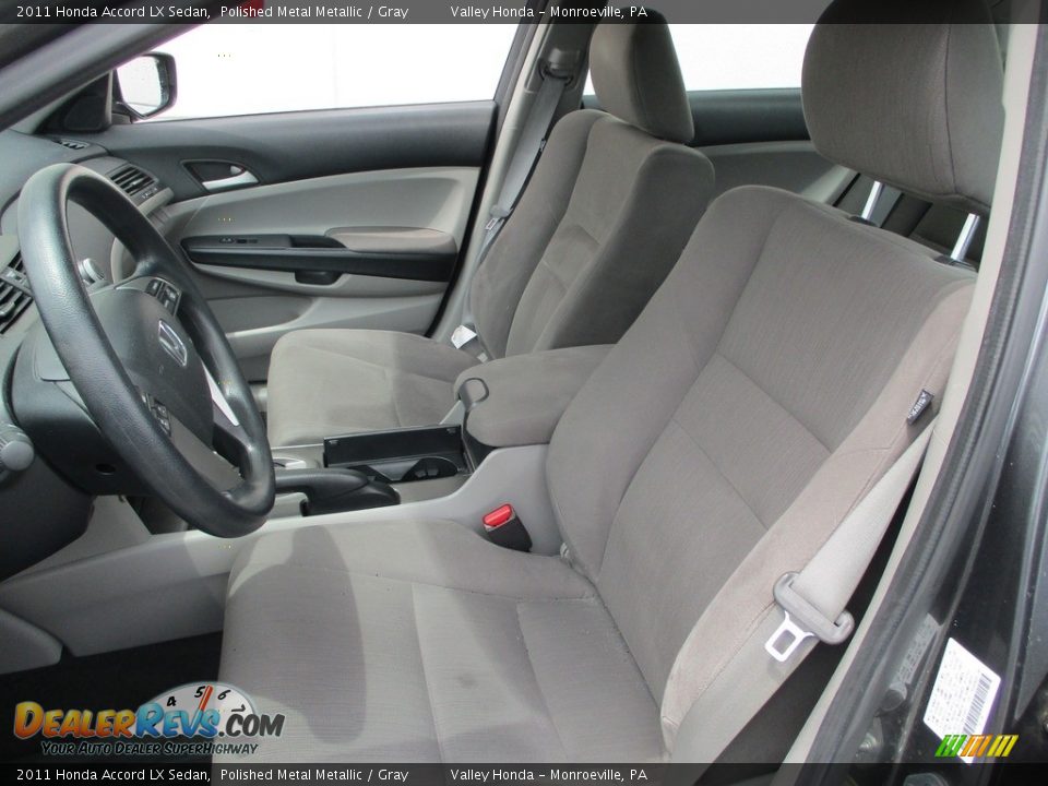 2011 Honda Accord LX Sedan Polished Metal Metallic / Gray Photo #10