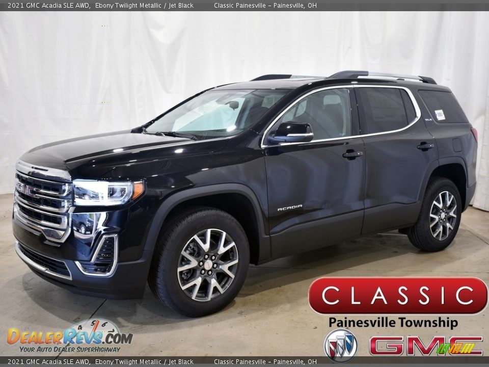 2021 GMC Acadia SLE AWD Ebony Twilight Metallic / Jet Black Photo #1