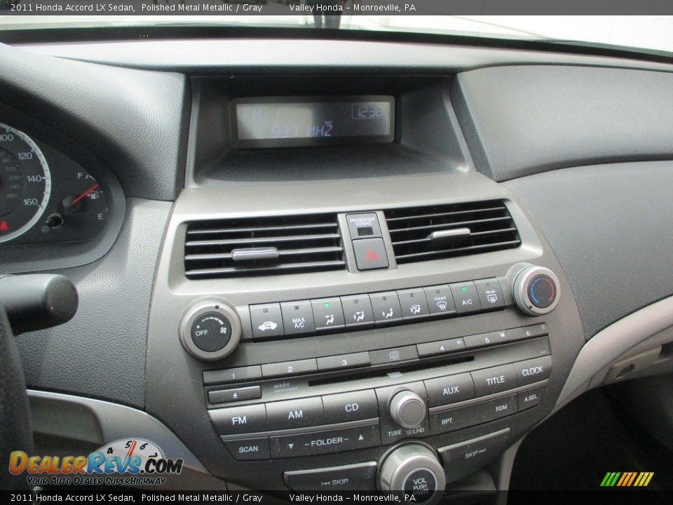 2011 Honda Accord LX Sedan Polished Metal Metallic / Gray Photo #13