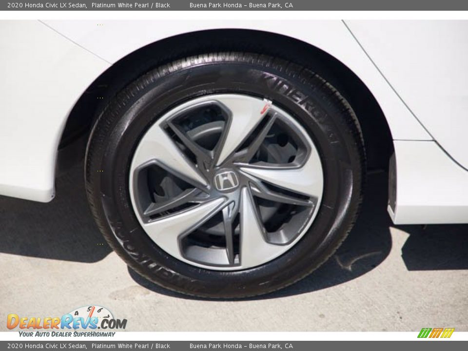 2020 Honda Civic LX Sedan Platinum White Pearl / Black Photo #34
