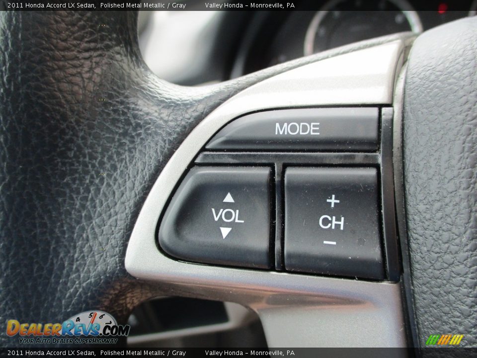 2011 Honda Accord LX Sedan Polished Metal Metallic / Gray Photo #15