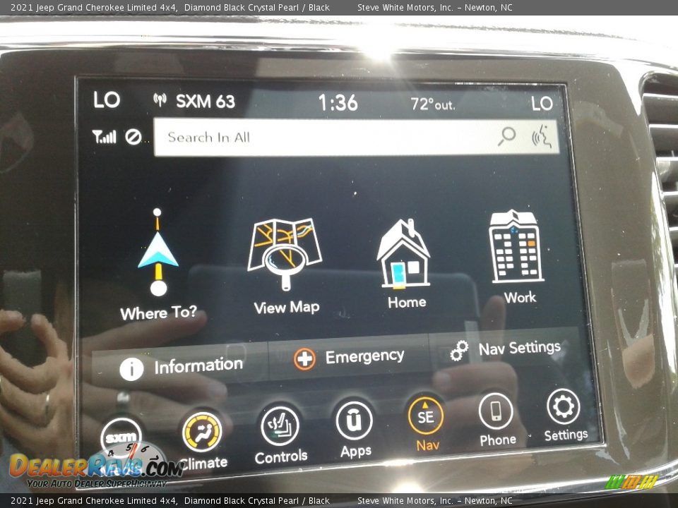 2021 Jeep Grand Cherokee Limited 4x4 Diamond Black Crystal Pearl / Black Photo #23