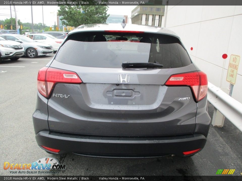 2018 Honda HR-V EX AWD Modern Steel Metallic / Black Photo #4