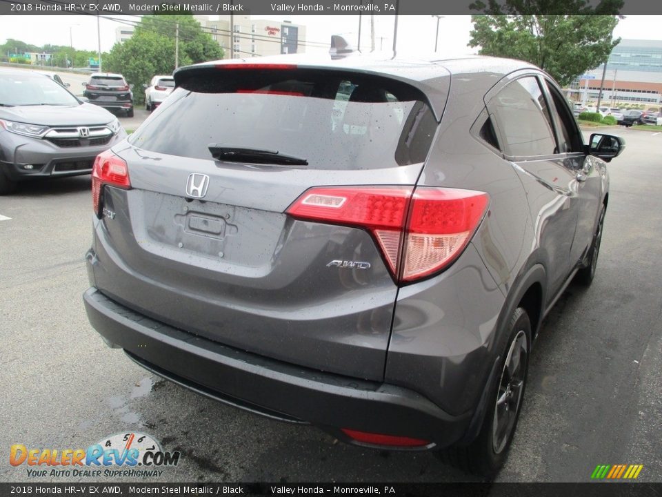 2018 Honda HR-V EX AWD Modern Steel Metallic / Black Photo #5