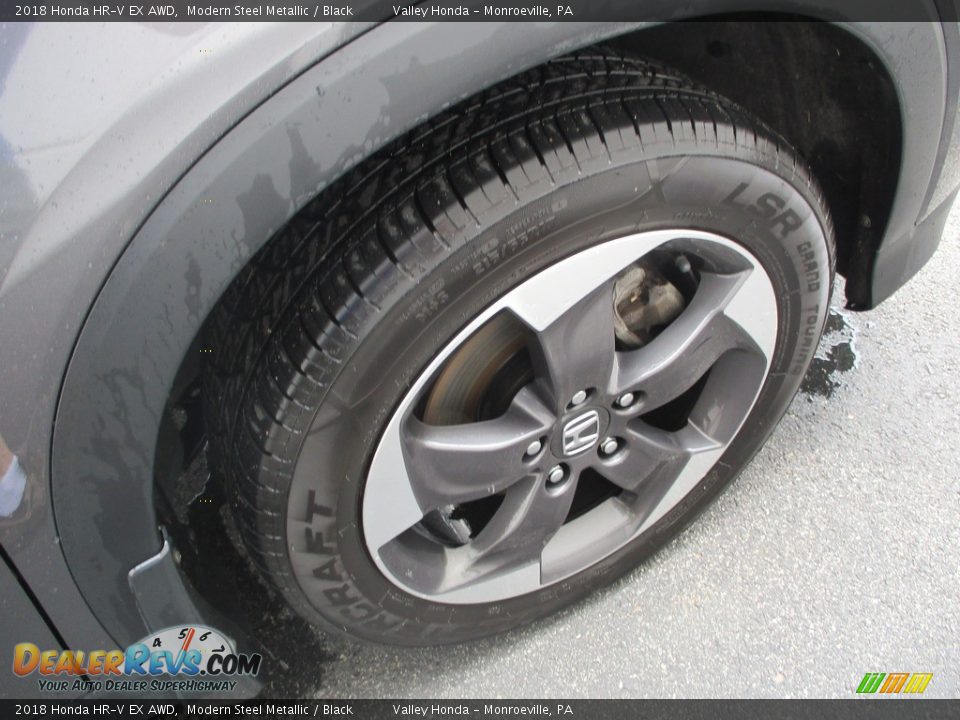 2018 Honda HR-V EX AWD Modern Steel Metallic / Black Photo #7