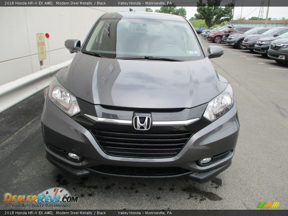 2018 Honda HR-V EX AWD Modern Steel Metallic / Black Photo #9