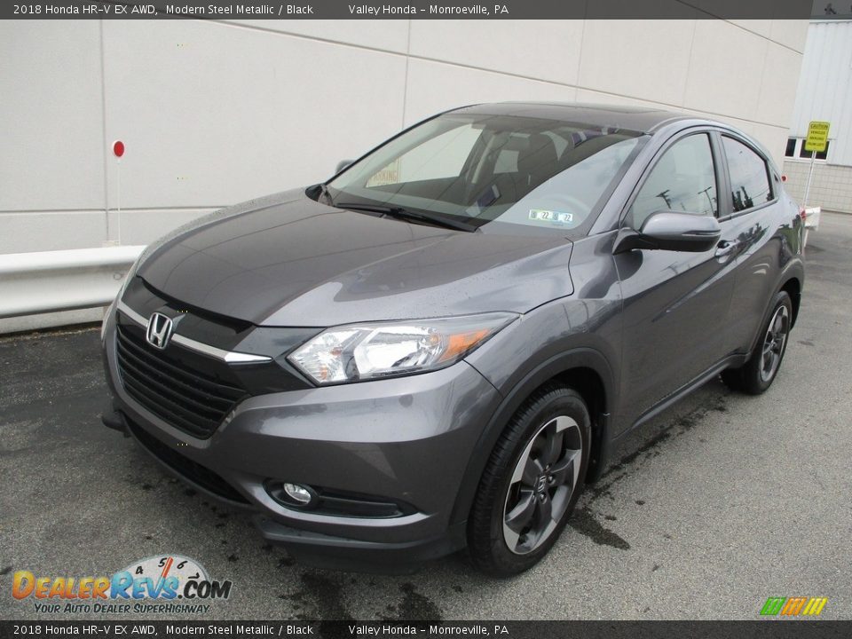 2018 Honda HR-V EX AWD Modern Steel Metallic / Black Photo #10