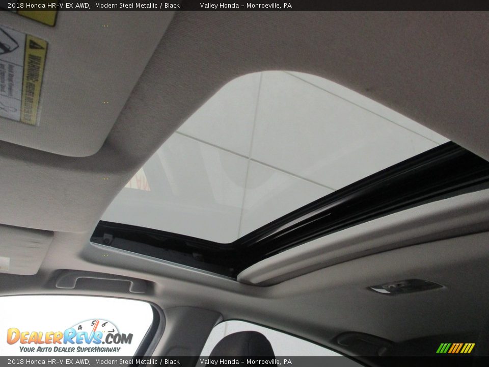 2018 Honda HR-V EX AWD Modern Steel Metallic / Black Photo #12