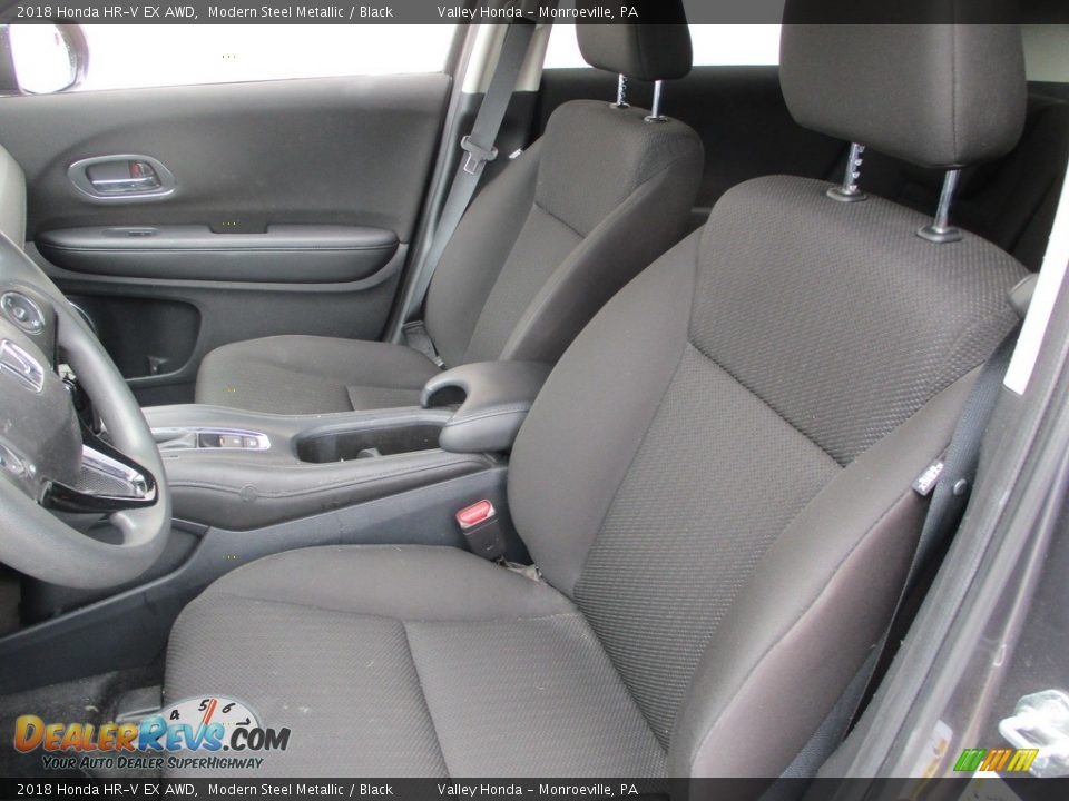 2018 Honda HR-V EX AWD Modern Steel Metallic / Black Photo #13