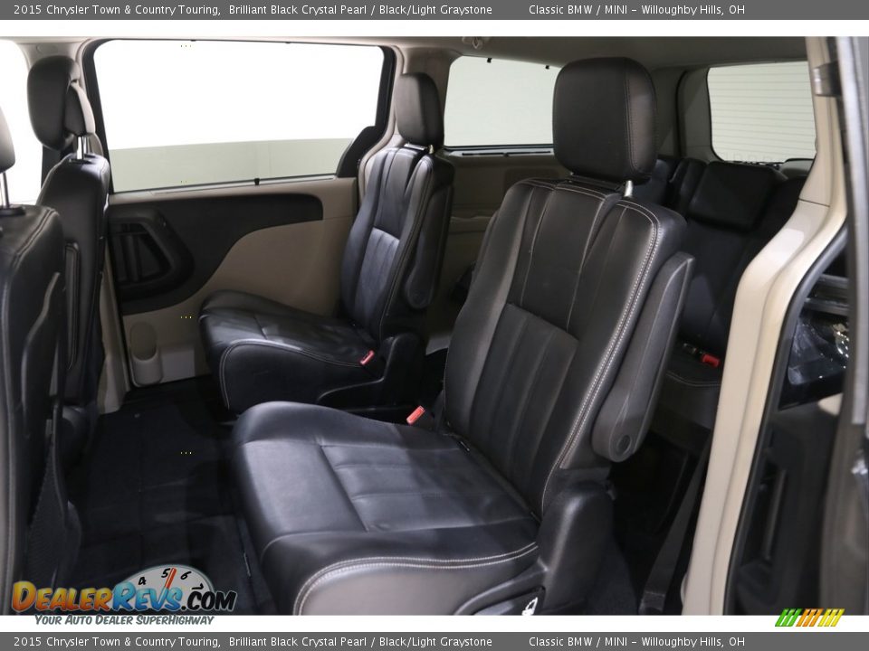 2015 Chrysler Town & Country Touring Brilliant Black Crystal Pearl / Black/Light Graystone Photo #14