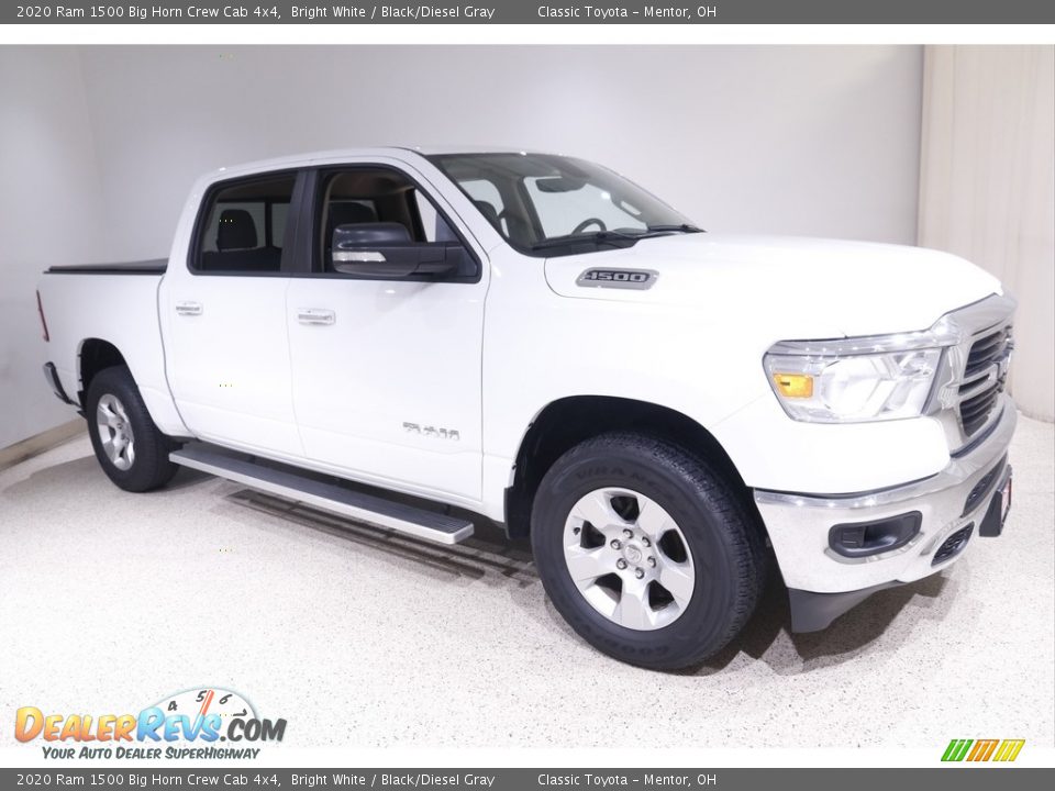 2020 Ram 1500 Big Horn Crew Cab 4x4 Bright White / Black/Diesel Gray Photo #1