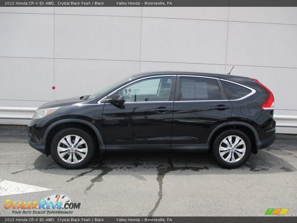2013 Honda CR-V EX AWD Crystal Black Pearl / Black Photo #2