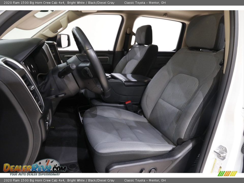2020 Ram 1500 Big Horn Crew Cab 4x4 Bright White / Black/Diesel Gray Photo #5