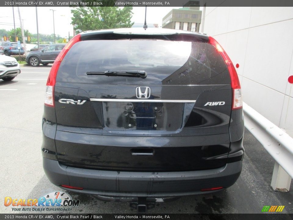2013 Honda CR-V EX AWD Crystal Black Pearl / Black Photo #4