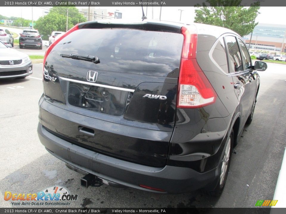 2013 Honda CR-V EX AWD Crystal Black Pearl / Black Photo #5