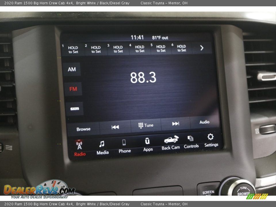 2020 Ram 1500 Big Horn Crew Cab 4x4 Bright White / Black/Diesel Gray Photo #10