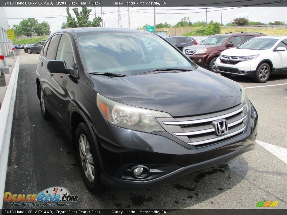 2013 Honda CR-V EX AWD Crystal Black Pearl / Black Photo #8