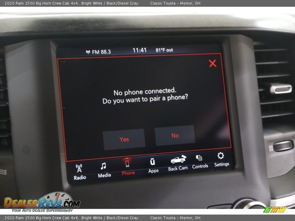 2020 Ram 1500 Big Horn Crew Cab 4x4 Bright White / Black/Diesel Gray Photo #11