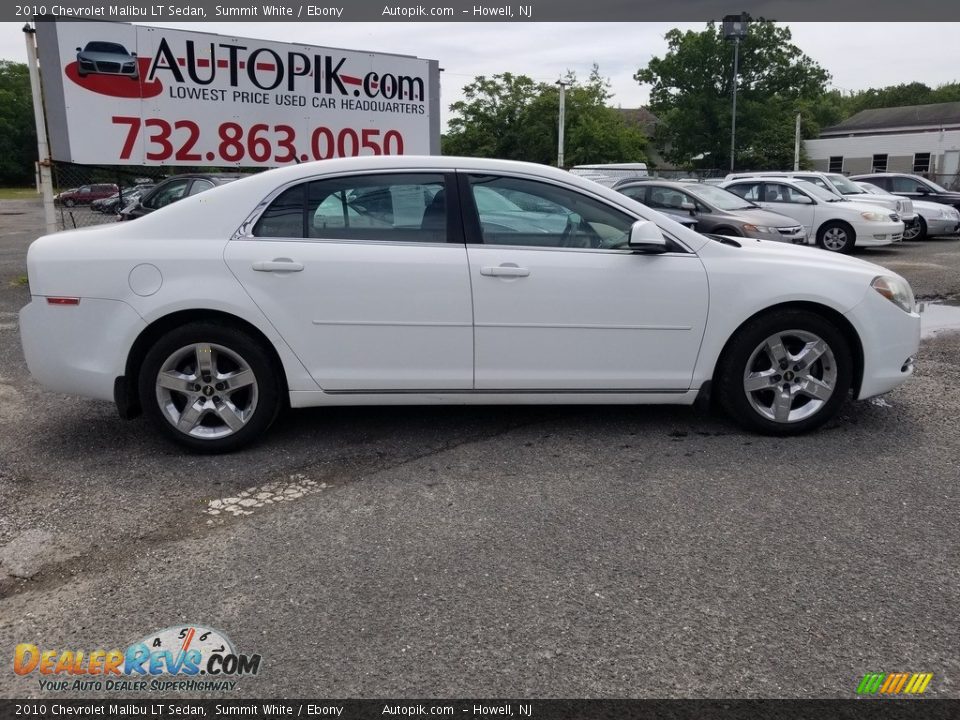 2010 Chevrolet Malibu LT Sedan Summit White / Ebony Photo #2