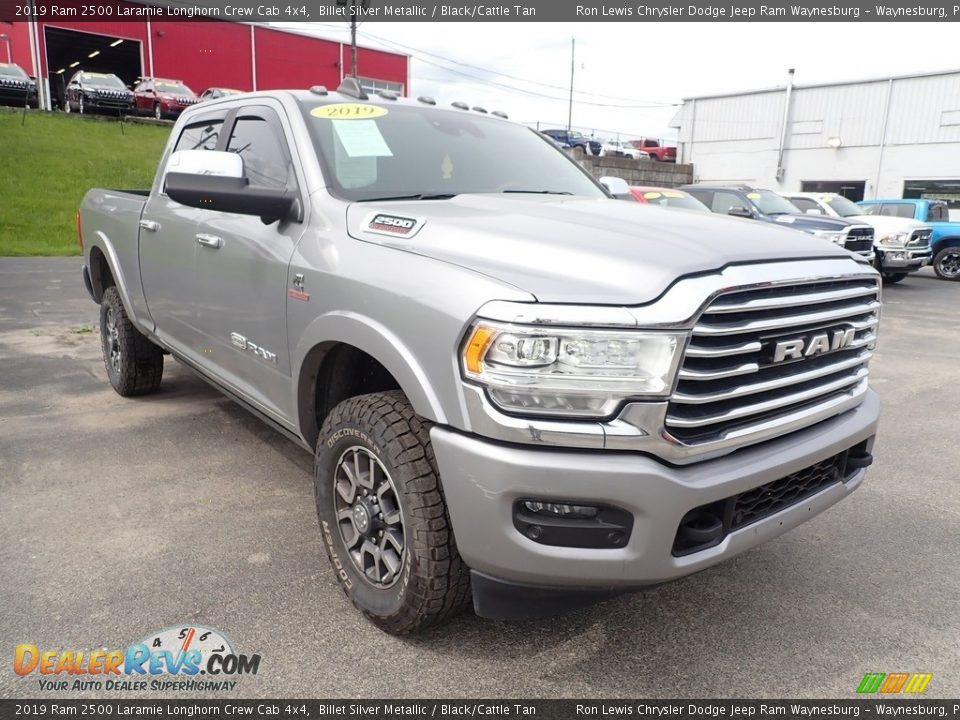 Front 3/4 View of 2019 Ram 2500 Laramie Longhorn Crew Cab 4x4 Photo #7