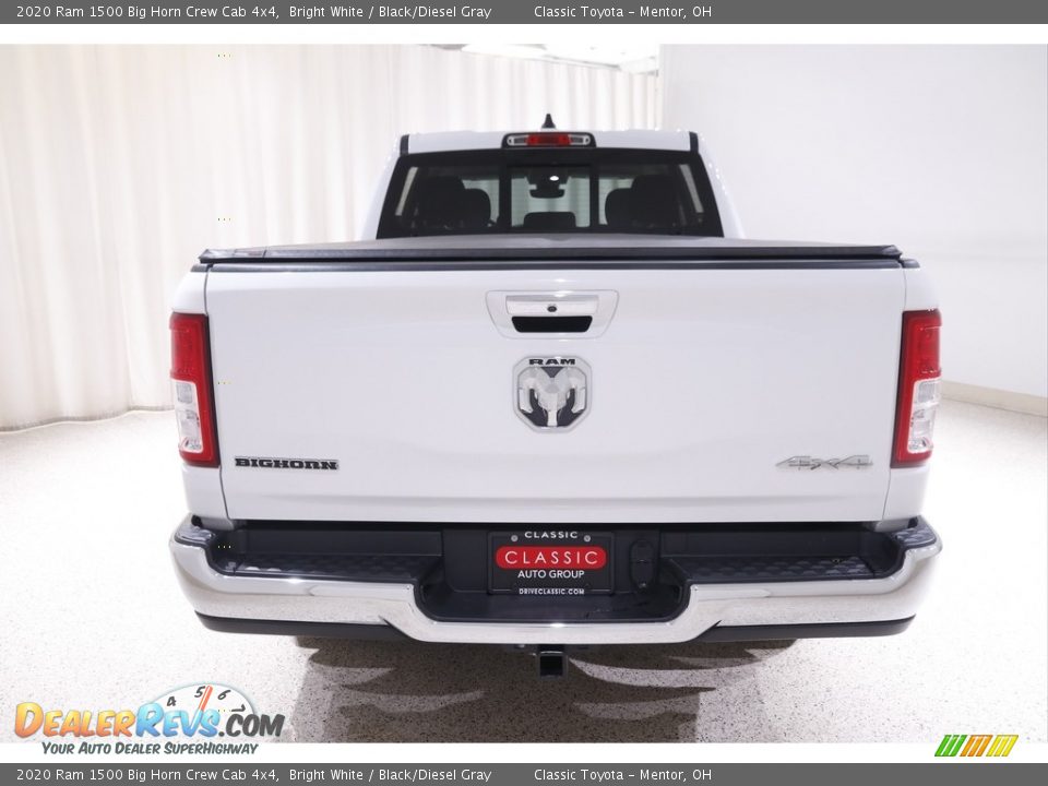 2020 Ram 1500 Big Horn Crew Cab 4x4 Bright White / Black/Diesel Gray Photo #18