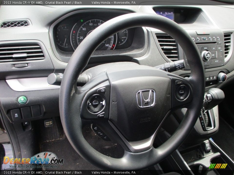 2013 Honda CR-V EX AWD Crystal Black Pearl / Black Photo #15