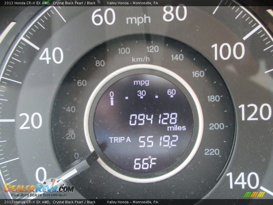 2013 Honda CR-V EX AWD Crystal Black Pearl / Black Photo #20