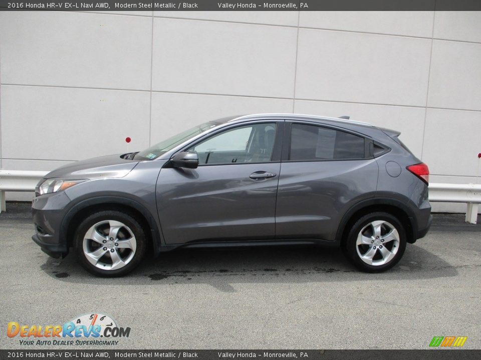 2016 Honda HR-V EX-L Navi AWD Modern Steel Metallic / Black Photo #2