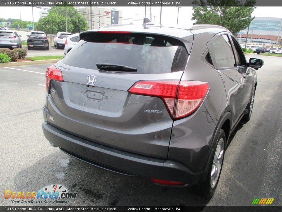 2016 Honda HR-V EX-L Navi AWD Modern Steel Metallic / Black Photo #5