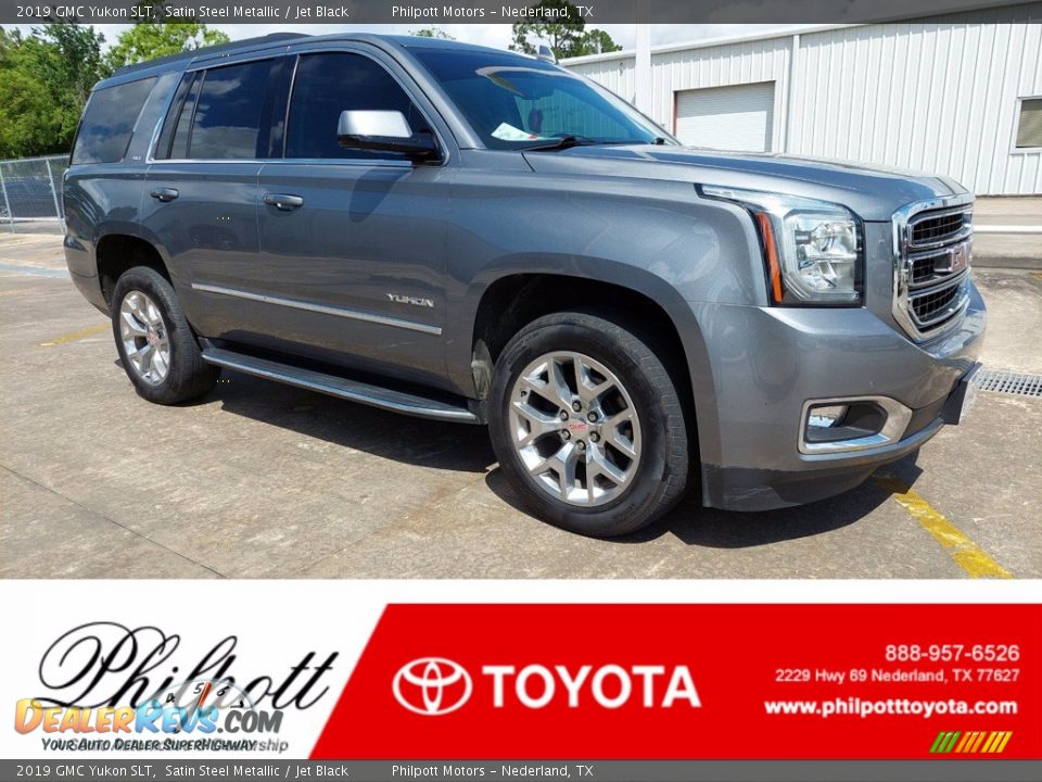 2019 GMC Yukon SLT Satin Steel Metallic / Jet Black Photo #1