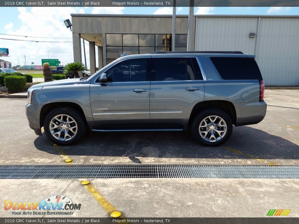 2019 GMC Yukon SLT Satin Steel Metallic / Jet Black Photo #7