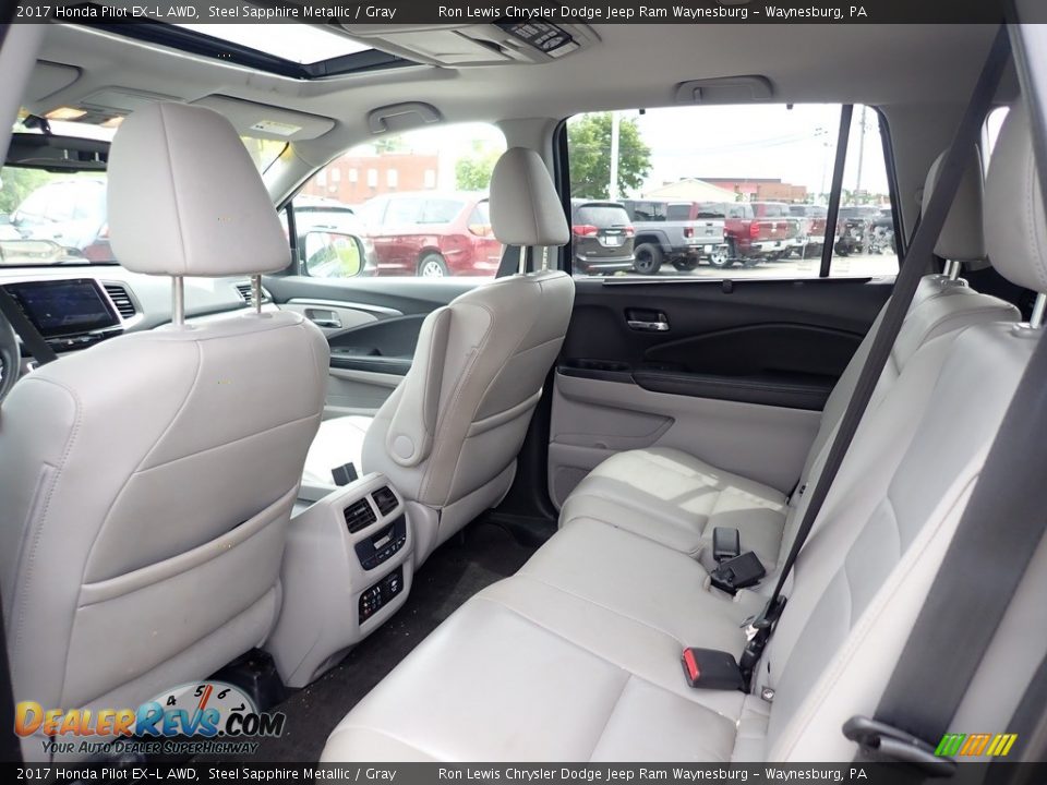 Rear Seat of 2017 Honda Pilot EX-L AWD Photo #13