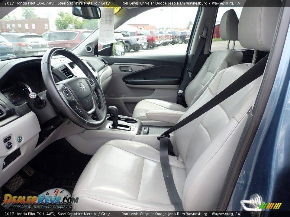 Gray Interior - 2017 Honda Pilot EX-L AWD Photo #15