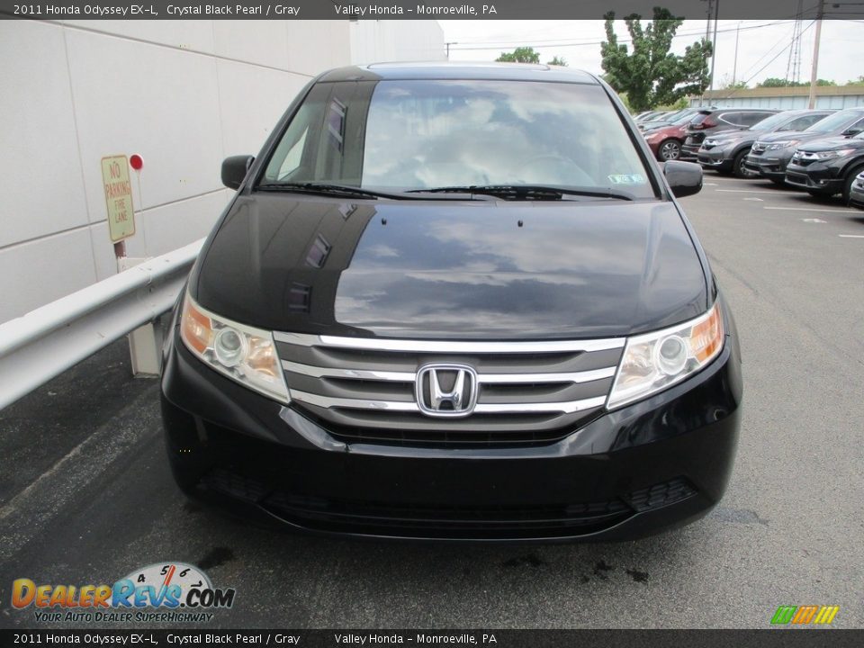 2011 Honda Odyssey EX-L Crystal Black Pearl / Gray Photo #8