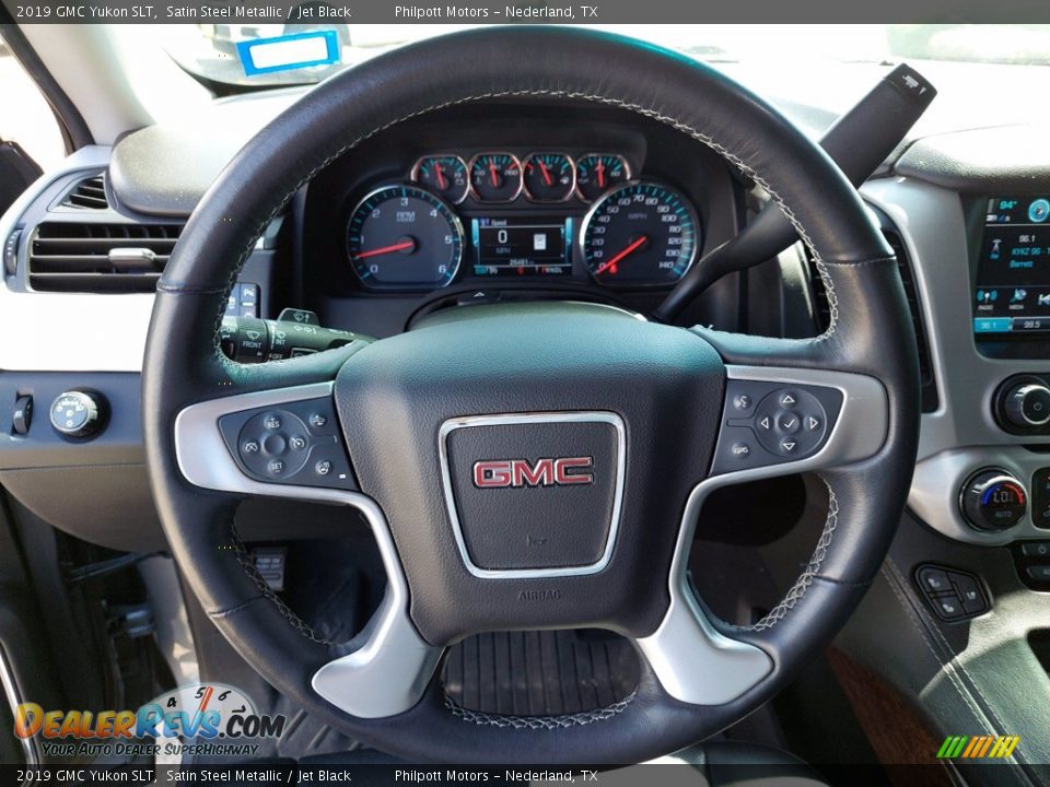 2019 GMC Yukon SLT Satin Steel Metallic / Jet Black Photo #15