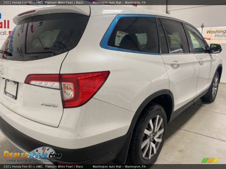 2021 Honda Pilot EX-L AWD Platinum White Pearl / Black Photo #3