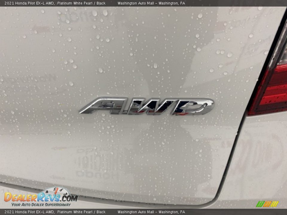 2021 Honda Pilot EX-L AWD Platinum White Pearl / Black Photo #4