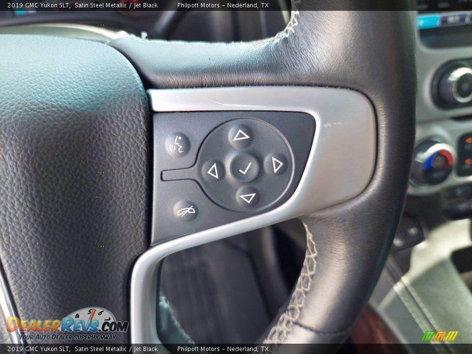 2019 GMC Yukon SLT Satin Steel Metallic / Jet Black Photo #17