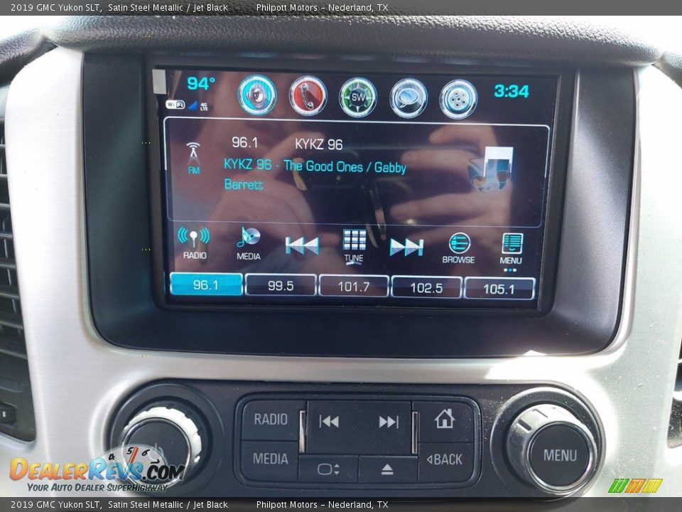 2019 GMC Yukon SLT Satin Steel Metallic / Jet Black Photo #19