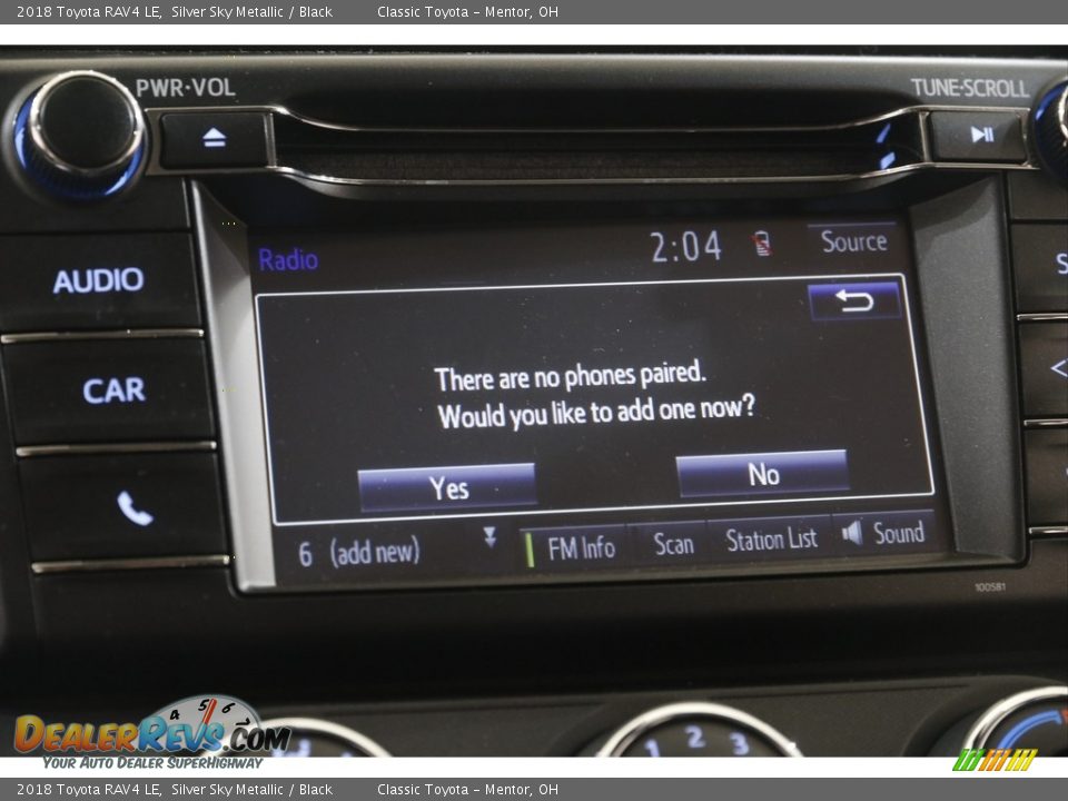 2018 Toyota RAV4 LE Silver Sky Metallic / Black Photo #11