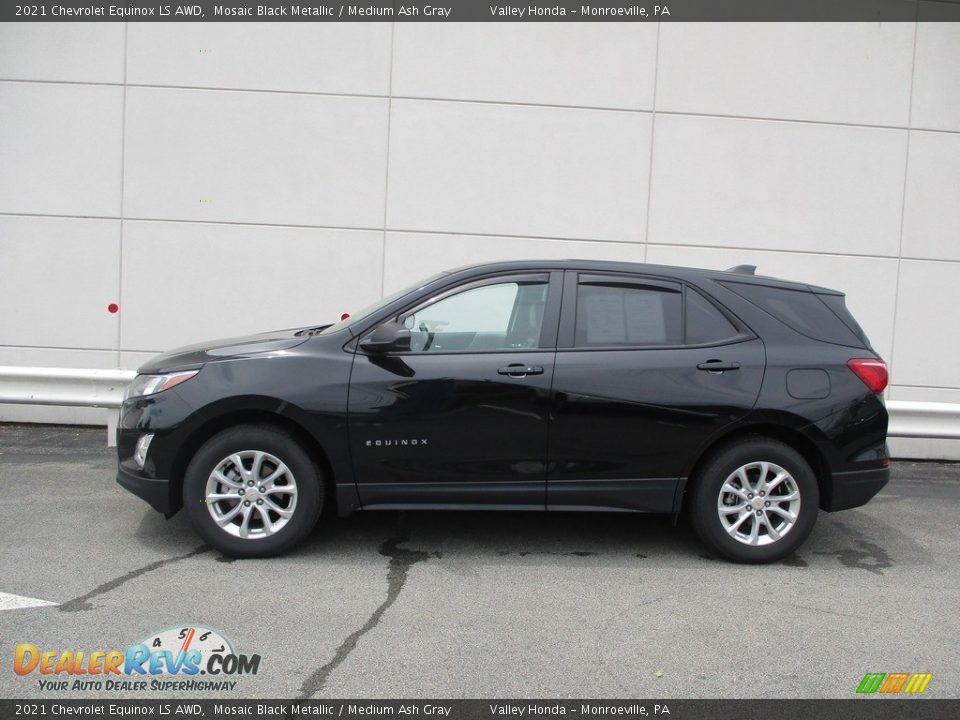 2021 Chevrolet Equinox LS AWD Mosaic Black Metallic / Medium Ash Gray Photo #2