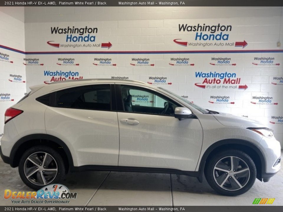 2021 Honda HR-V EX-L AWD Platinum White Pearl / Black Photo #2