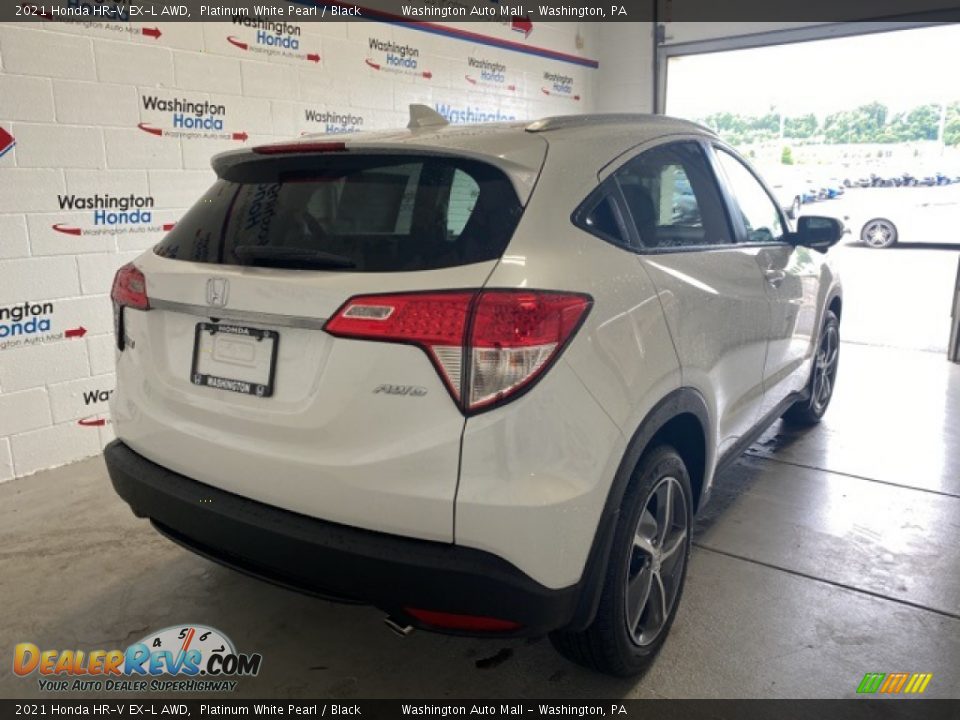 2021 Honda HR-V EX-L AWD Platinum White Pearl / Black Photo #3