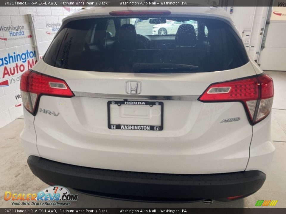 2021 Honda HR-V EX-L AWD Platinum White Pearl / Black Photo #4
