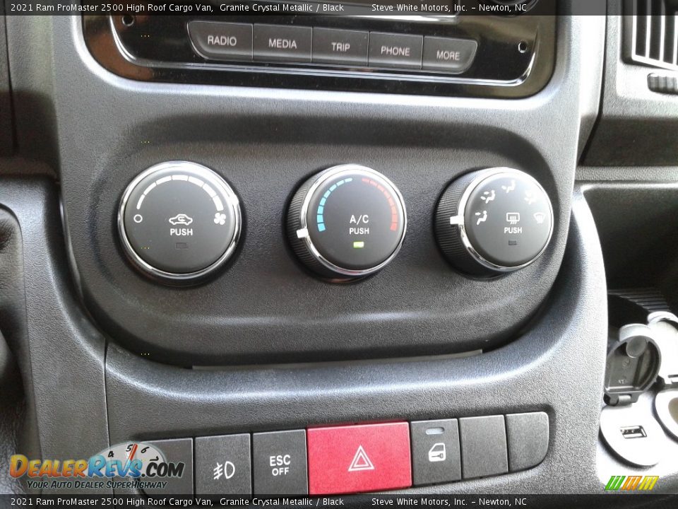 Controls of 2021 Ram ProMaster 2500 High Roof Cargo Van Photo #23