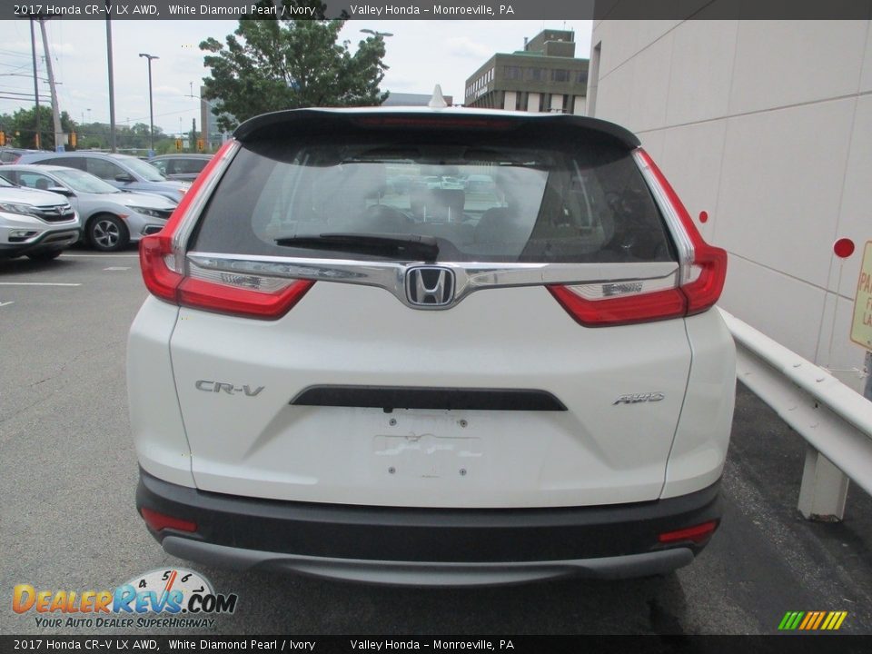 2017 Honda CR-V LX AWD White Diamond Pearl / Ivory Photo #4